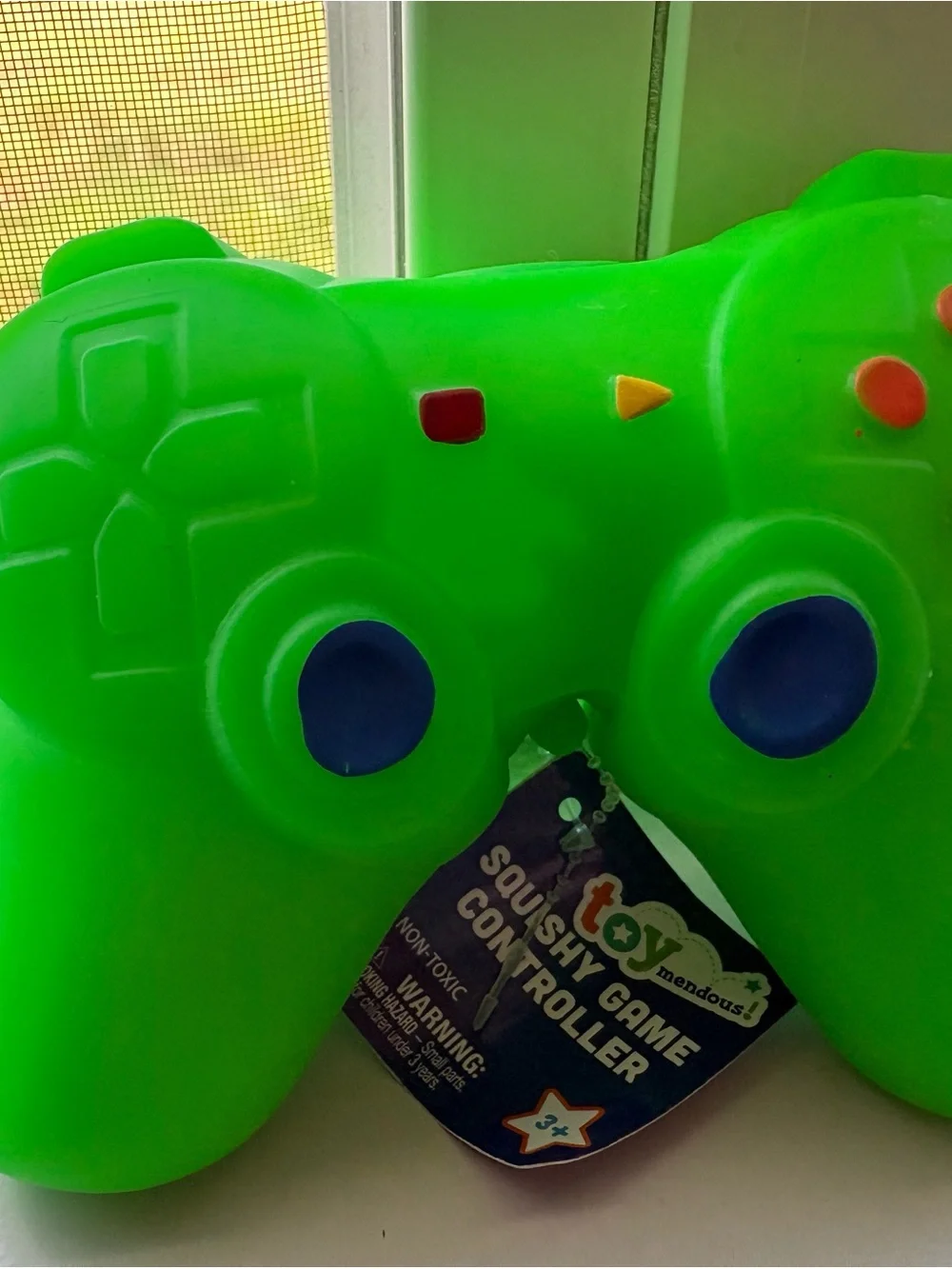 Squishy Game Controller Stress Toy - Bright Green